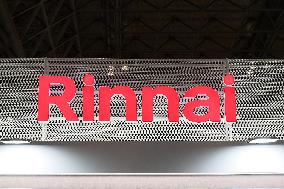 Rinnai signboard and logo